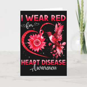 Tarjeta Llevo Rojo Para La Conciencia Del Día Mundial Del