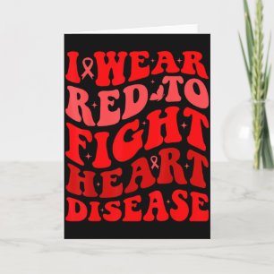 Tarjeta Llevo Rojo Para Luchar Contra La Enfermedad Del Co