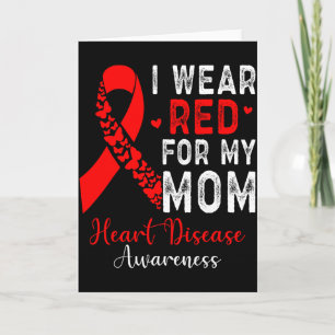Tarjeta Llevo Rojo Por Mi Mamá Mes De Concientización Sobr