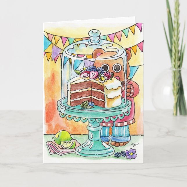 Tarjeta Llorando por el pastel (Anverso)