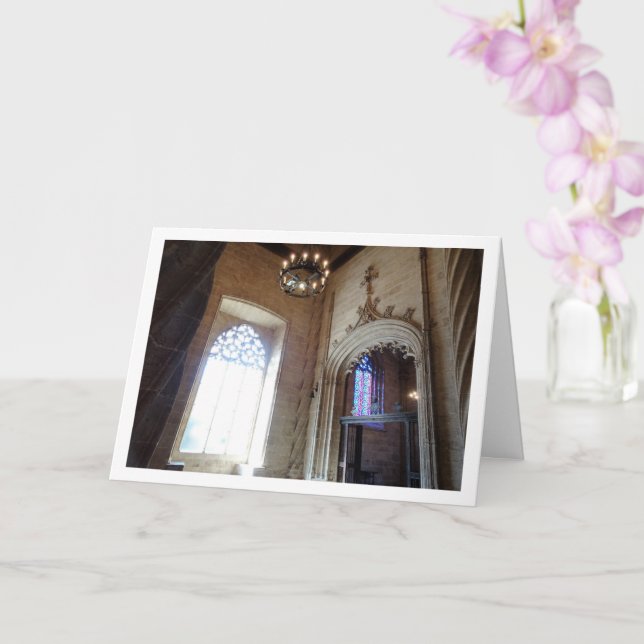 Tarjeta Llotja de la Seda, Ciudad de Valencia, España (Orquídea)