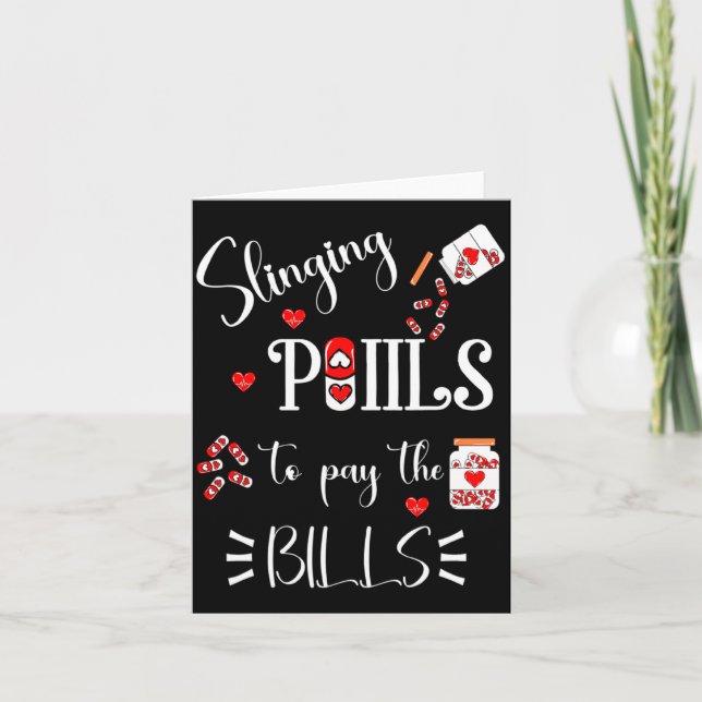 Tarjeta Lls Heart Funny Pharmacist Life Valentines Day  (Anverso)