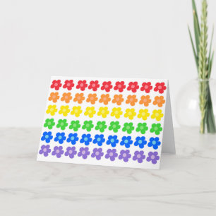 Tarjeta Lluvia arcoiris LGBT Orgullo gay Libertad e Iguald