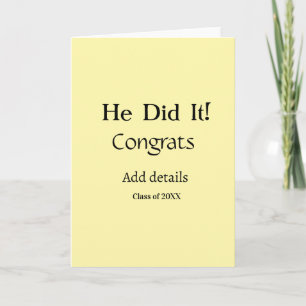 Tarjeta lo hizo felicitaciones graduación agregar nombre d