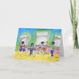 Tarjeta Lo llamamos música: Saludos generales