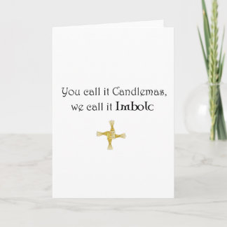 Tarjeta Lo Llamas Candlemas, Lo Llamamos Imbolc