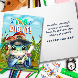 Tarjeta ¡Lo Lograste! Alegría de Graduación de Rana Adorab
