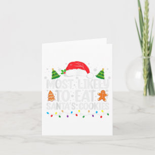 Tarjeta Lo Más Probable Es Comer A La Familia De Navidades