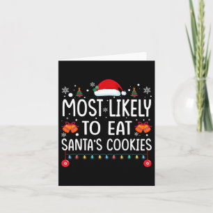 Tarjeta Lo Más Probable Es Comer A Los Navidades Familiare