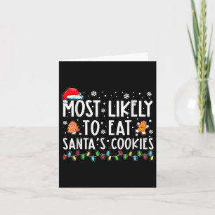 Tarjeta Lo Más Probable Es Comer A Los Navidades Familiare