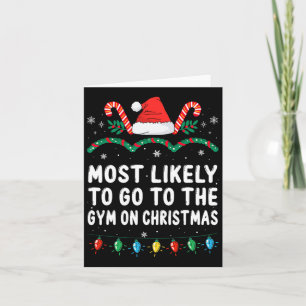 Tarjeta Lo Más Probable Es Ir Al Gimnasio De La Familia De
