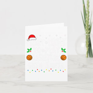 Tarjeta Lo Más Probable Es Jugar Baloncesto Con Santa Fami