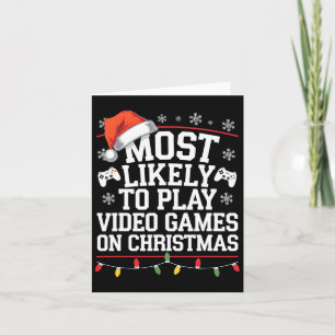 Tarjeta Lo Más Probable Es Jugar Videojuegos En Video De N