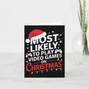 Tarjeta Lo Más Probable Es Jugar Videojuegos En Video De N