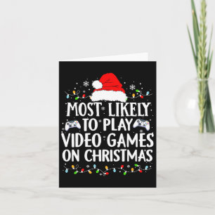 Tarjeta Lo Más Probable Es Jugar Videojuegos En Video De N