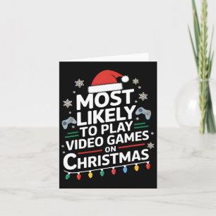 Tarjeta Lo Más Probable Es Jugar Videojuegos En Video De N