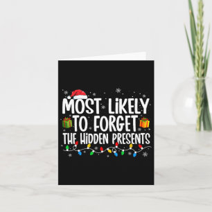 Tarjeta Lo Más Probable Es Olvidar La Familia De Presentes