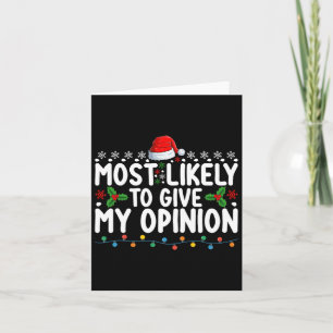 Tarjeta Lo Más Probable Es Que Den A Mi Opinión Navidades