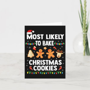 Tarjeta Lo Más Probable Es Que Los Navidades Horneados Coo