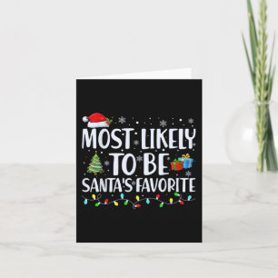 Tarjeta Lo más probable es ser la familia de Navidades fav