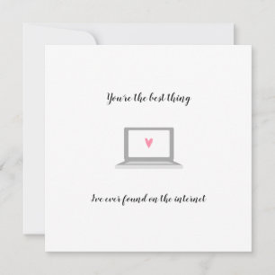 Tarjeta Lo mejor de las citas en línea en una pareja diver