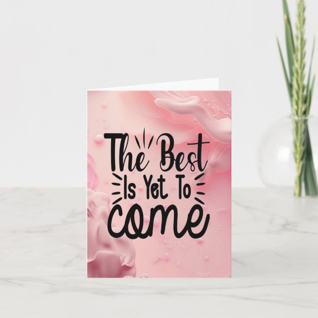 Tarjeta Lo mejor está por venir (Anverso)