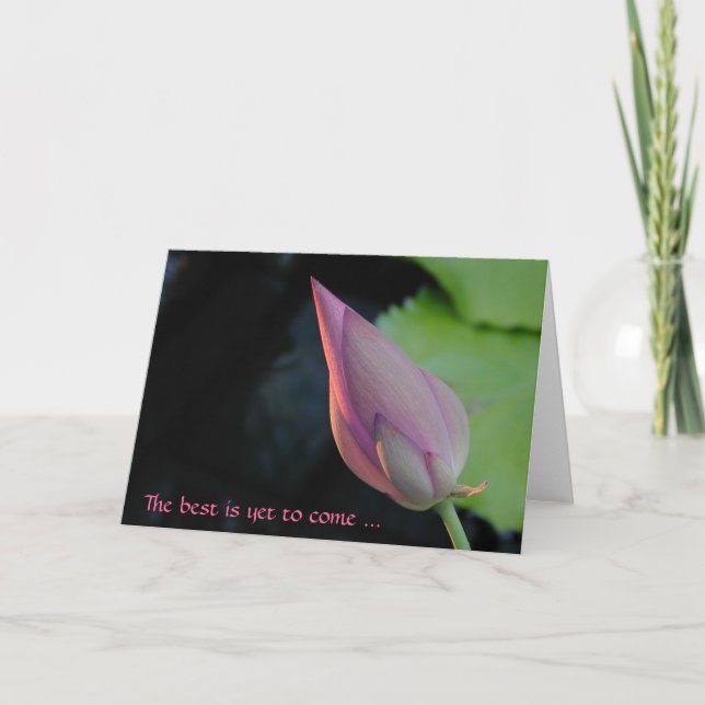 Tarjeta Lo mejor está por venir - loto (Anverso)