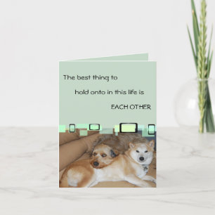 Tarjeta Lo Mejor Que Hay Que Mantener Es El Uno Al Otro.