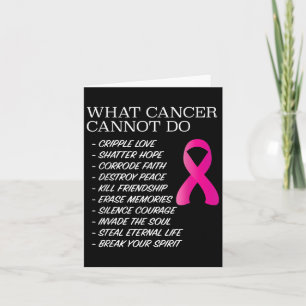 Tarjeta Lo que el cáncer no puede hacer - _ Conciencia - I