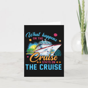 Tarjeta Lo Que Pasa En El Cruceros Se Queda En El