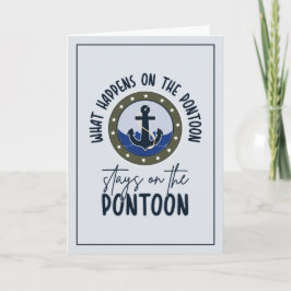 Tarjeta Lo que pasa en el pontón se queda en el pontón