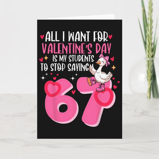 Tarjeta Lo que Quiero para el Día de San Valentín es que M (Anverso)