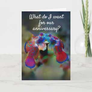 TARJETA LO QUE QUIERO PARA NUESTRO *ANIVERSARIO* ES "¡TÚ!"