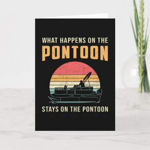 Tarjeta Lo Que Sucede En El Patín De Navegación De Pontoon