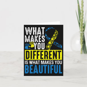 Tarjeta Lo Que Te Hace Diferente Es Lo Que Te Hace Beautif