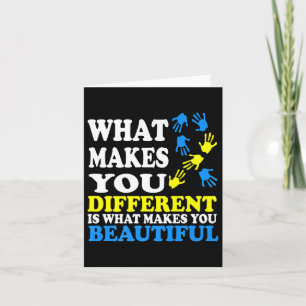 Tarjeta Lo Que Te Hace Diferente Es Lo Que Te Hace Beautif