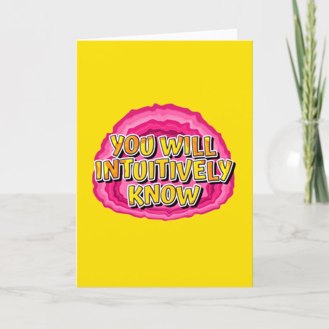 Tarjeta Lo sabrá intuitivamente | Una plegaria de recupera (Anverso)