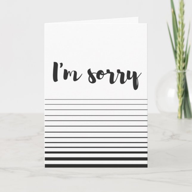 Tarjeta "Lo siento" (Anverso)