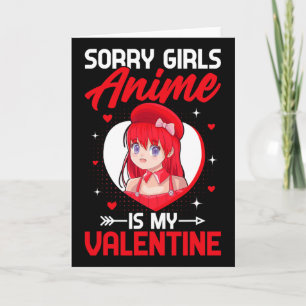 Tarjeta Lo siento chicas anime es mi anime de manga del dí