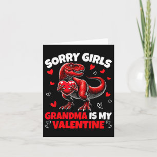 Tarjeta Lo siento chicas la abuela es mi dinosaurio de San