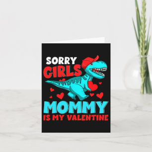 Tarjeta Lo siento chicas Mami es mi San Valentín Día de Sa