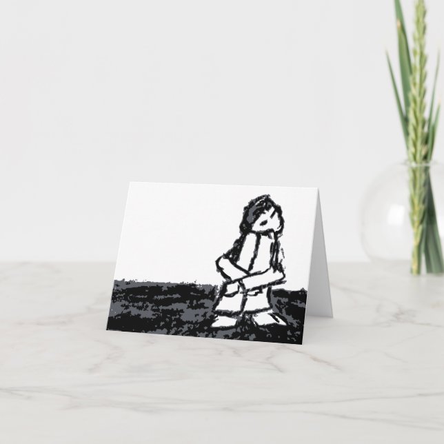 Tarjeta lo siento (chico de esquina) (Anverso)