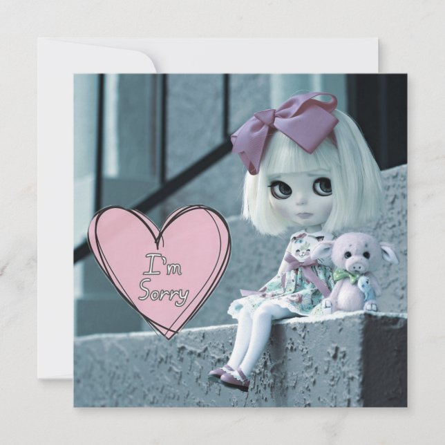 Tarjeta "Lo siento" de Blythe Doll (Anverso)