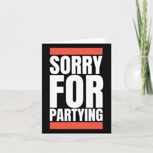 Tarjeta Lo Siento Es Gracioso Por Festejar El Costum De Cu