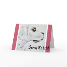 ¡Lo siento, es tarde! Perro, Bella Artes de cumple