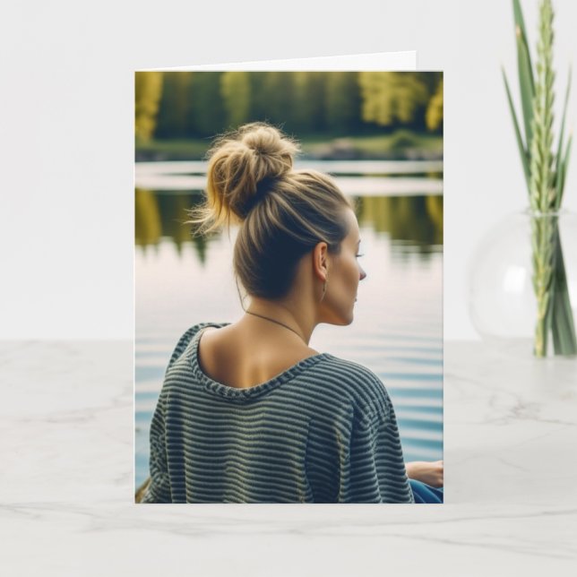 Tarjeta Lo siento, las cosas son difíciles | Estoy aquí si (Anverso)