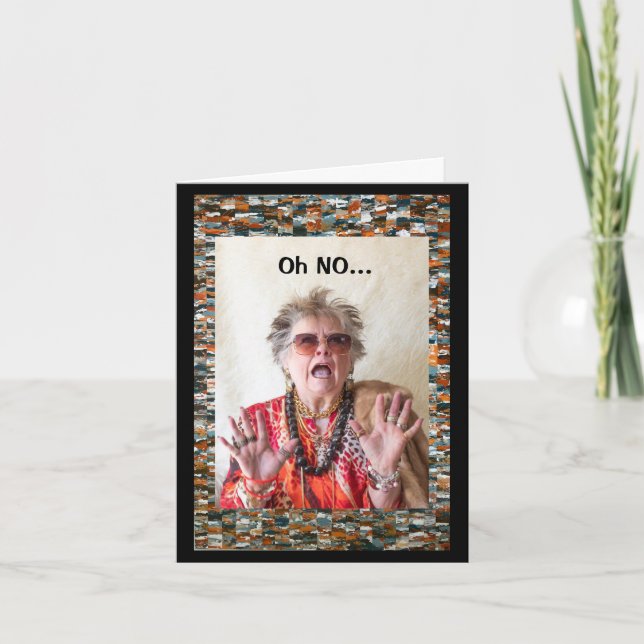 Tarjeta Lo siento, llegué tan tarde (Anverso)