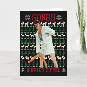 Tarjeta Lo siento Mericas Divertido Navidad Feo Trump