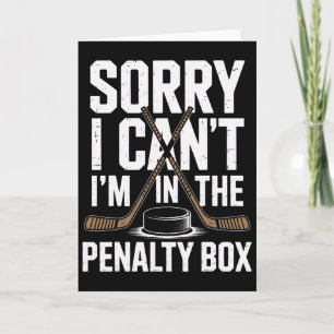 Tarjeta Lo siento, no puedo, estoy en la caja de penalizac