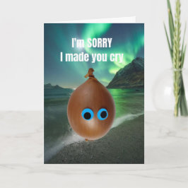 Tarjeta Lo siento por haberte hecho llorar.